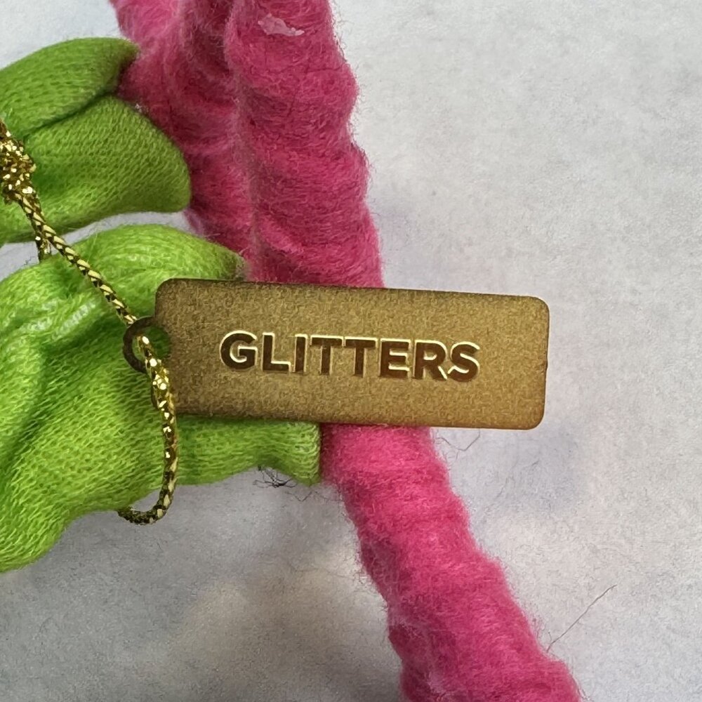 Hyde & Eek! Glitter Featherly Friends Halloween Bird Neon Pink 80's Skeleton NEW - Picture 7 of 12